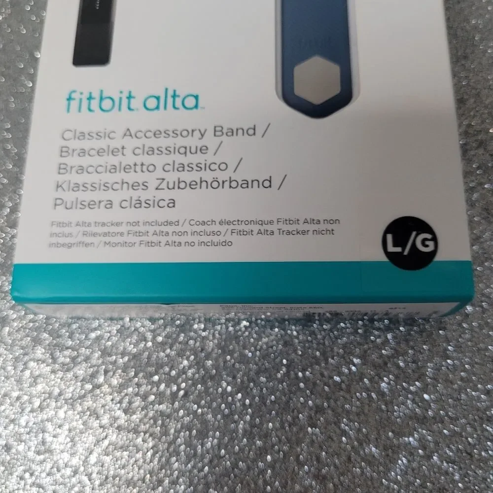 Fitbit Alta Classic Accessory Band Blue Unisex Large Authentic New in Box